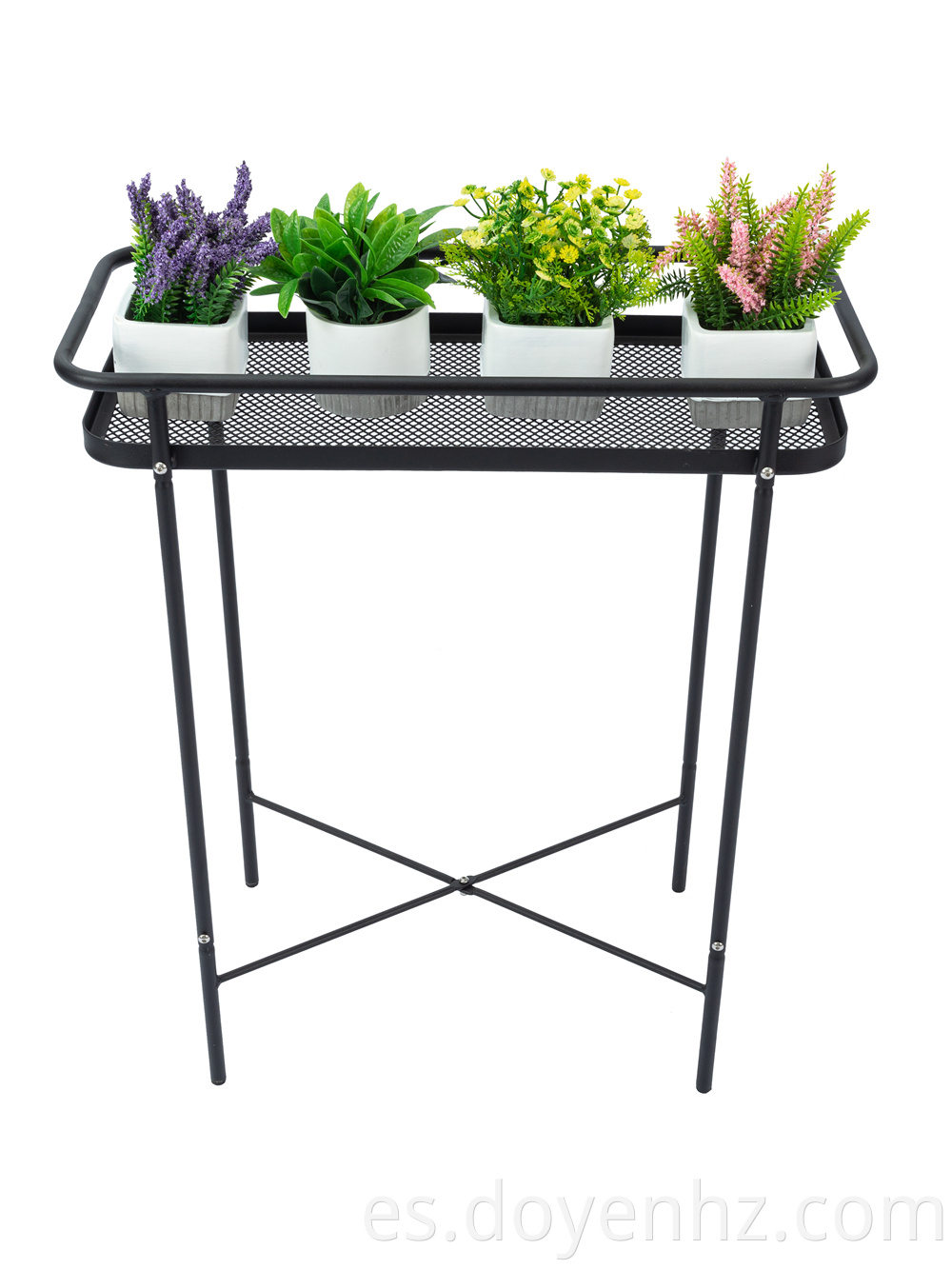 Metal Mesh Plant Stand for Outdoor